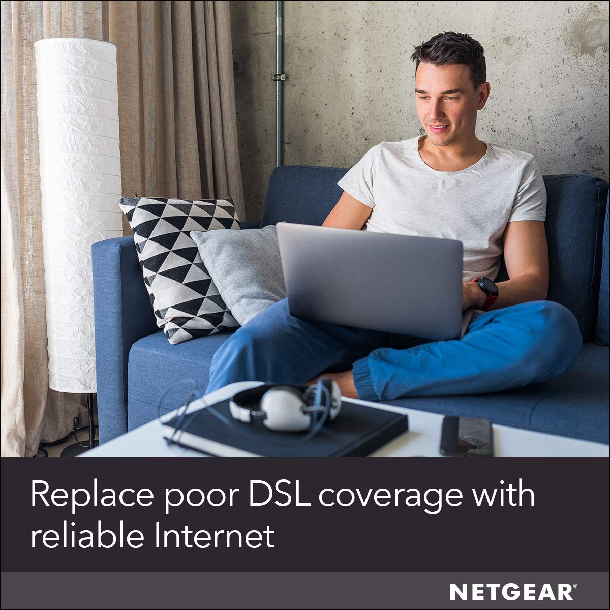 NETGEAR AC797-100NAS compact design fits in bag for travel.