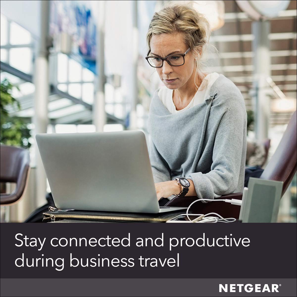 NETGEAR AC797-100NAS multitasking hotspot supports up to 15 devices.