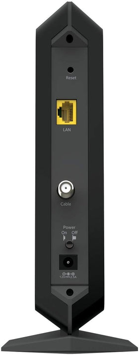 NETGEAR CM1000 coaxial cable connection ensuring steady signal