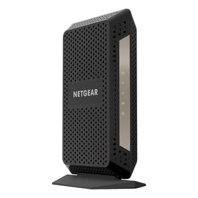 NETGEAR CM1000 modem front view, ready for router connection for fast home internet.