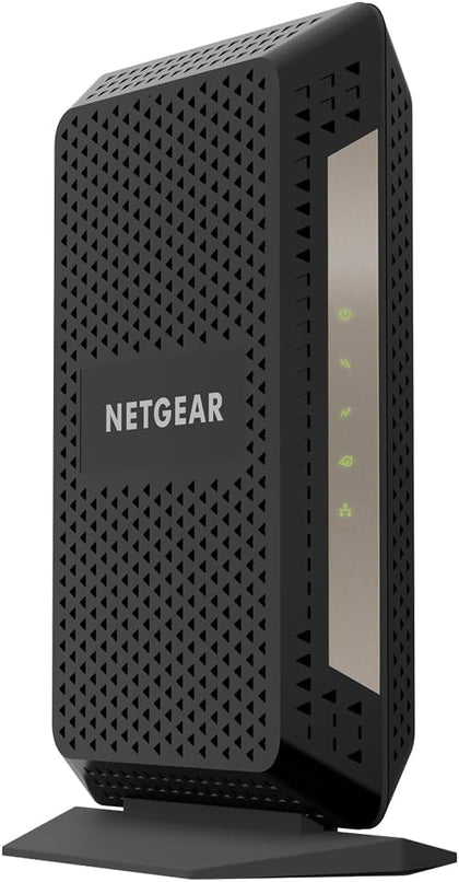 Netgear CM1000 front view for high-speed home internet readiness.