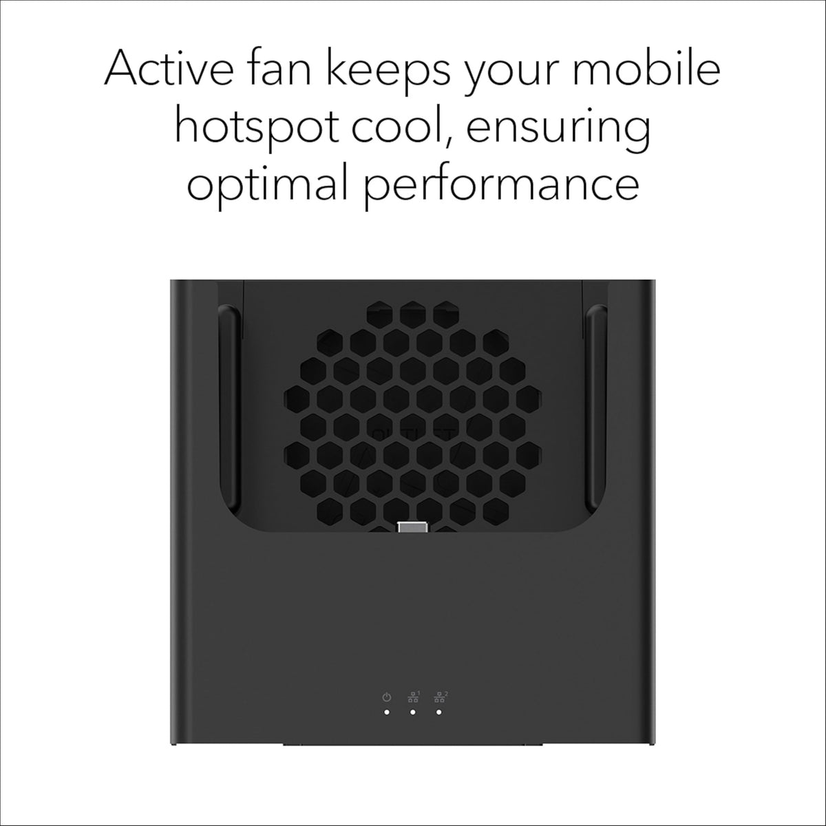 External antenna slots extend 5G reach for improved signal quality.