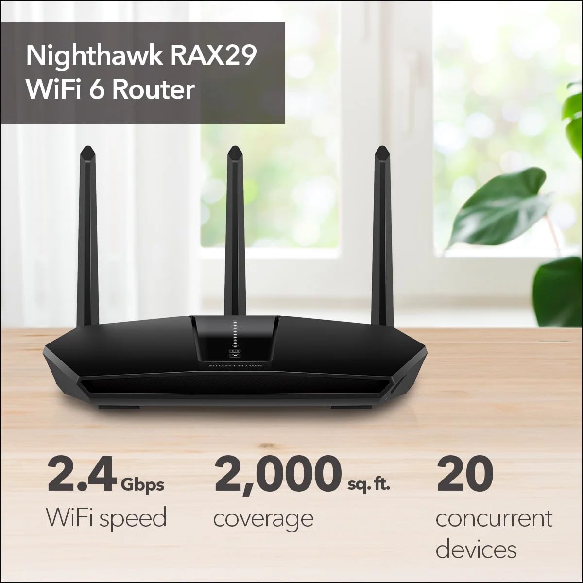 NETGEAR Nighthawk app dashboard screenshot for quick router customization.