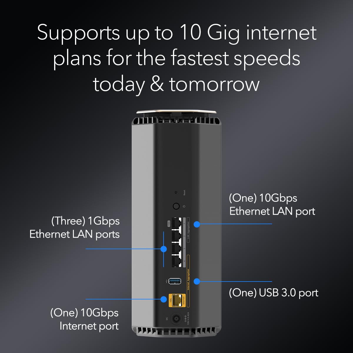 NETGEAR Nighthawk BE17000 router coverage map indicates seamless whole-home connectivity.