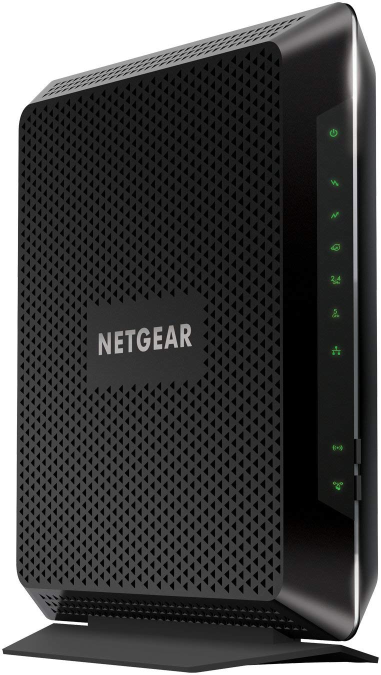 NETGEAR Nighthawk C7000 front view with status LEDs for easy setup.