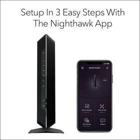 NETGEAR Nighthawk C7000 supports gaming and streaming with reliable connections.