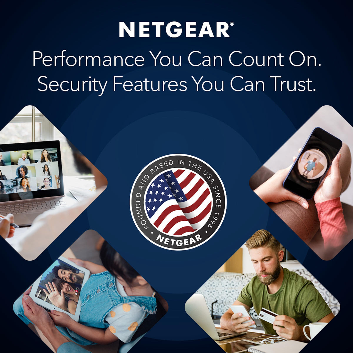 NETGEAR Nighthawk C7000 back ports support wired devices and expandability.