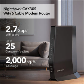 CAX30S showcasing WiFi 6 AX2700 performance for a modern home