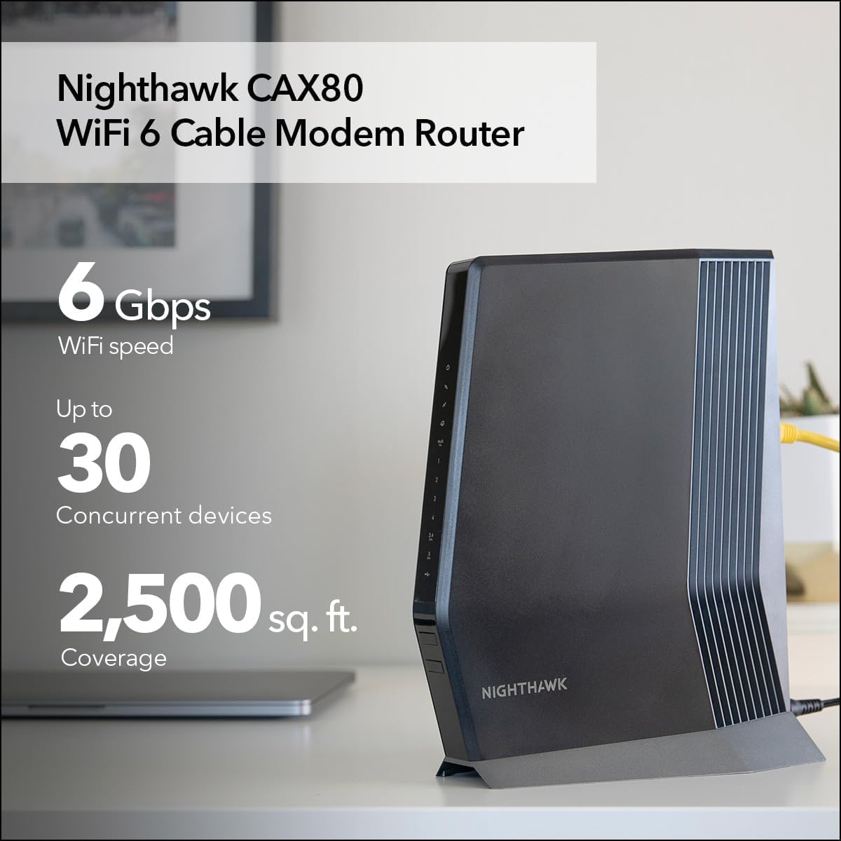 NETGEAR Nighthawk CAX80 app setup illustrating easy configuration