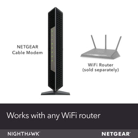 NETGEAR Nighthawk CM1200 rear ports for easy wired expansion