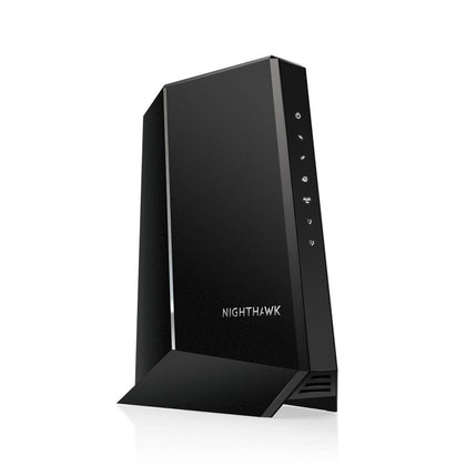NETGEAR Nighthawk CM2050V front view highlighting the multi-gig port