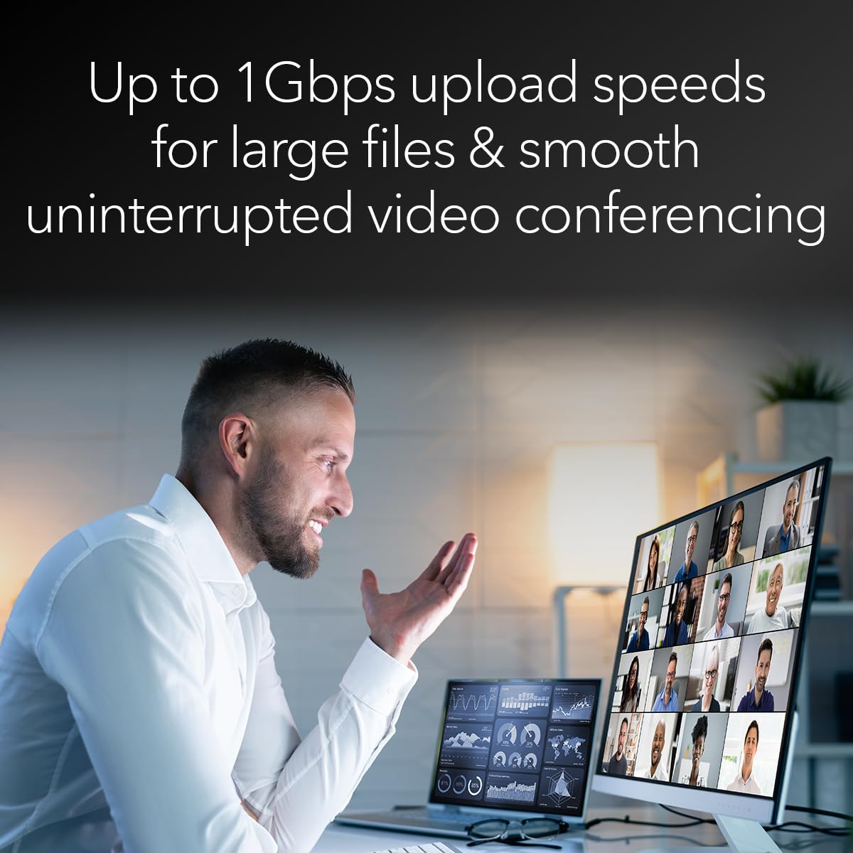 CM2500 paired with a router illustrating potential multi-device performance