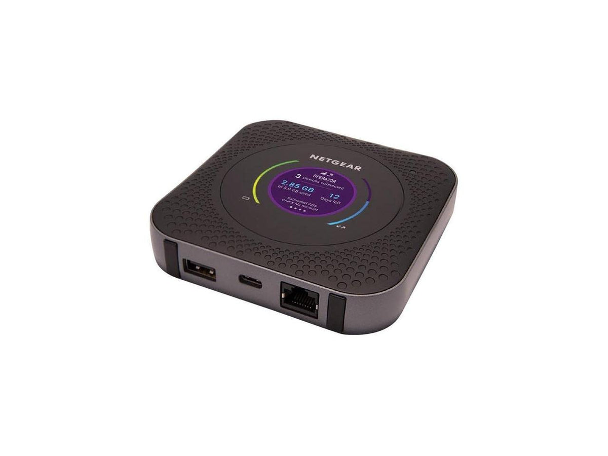 NETGEAR Nighthawk M1 Ethernet port enables fast wired backup connectivity.