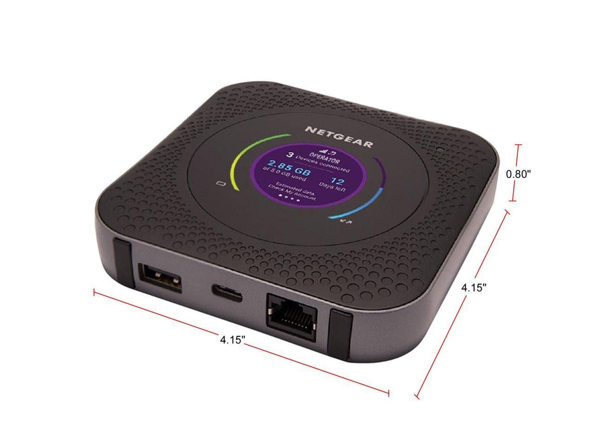 NETGEAR Nighthawk M1 Wi-Fi setup panel enables quick, secure connect.