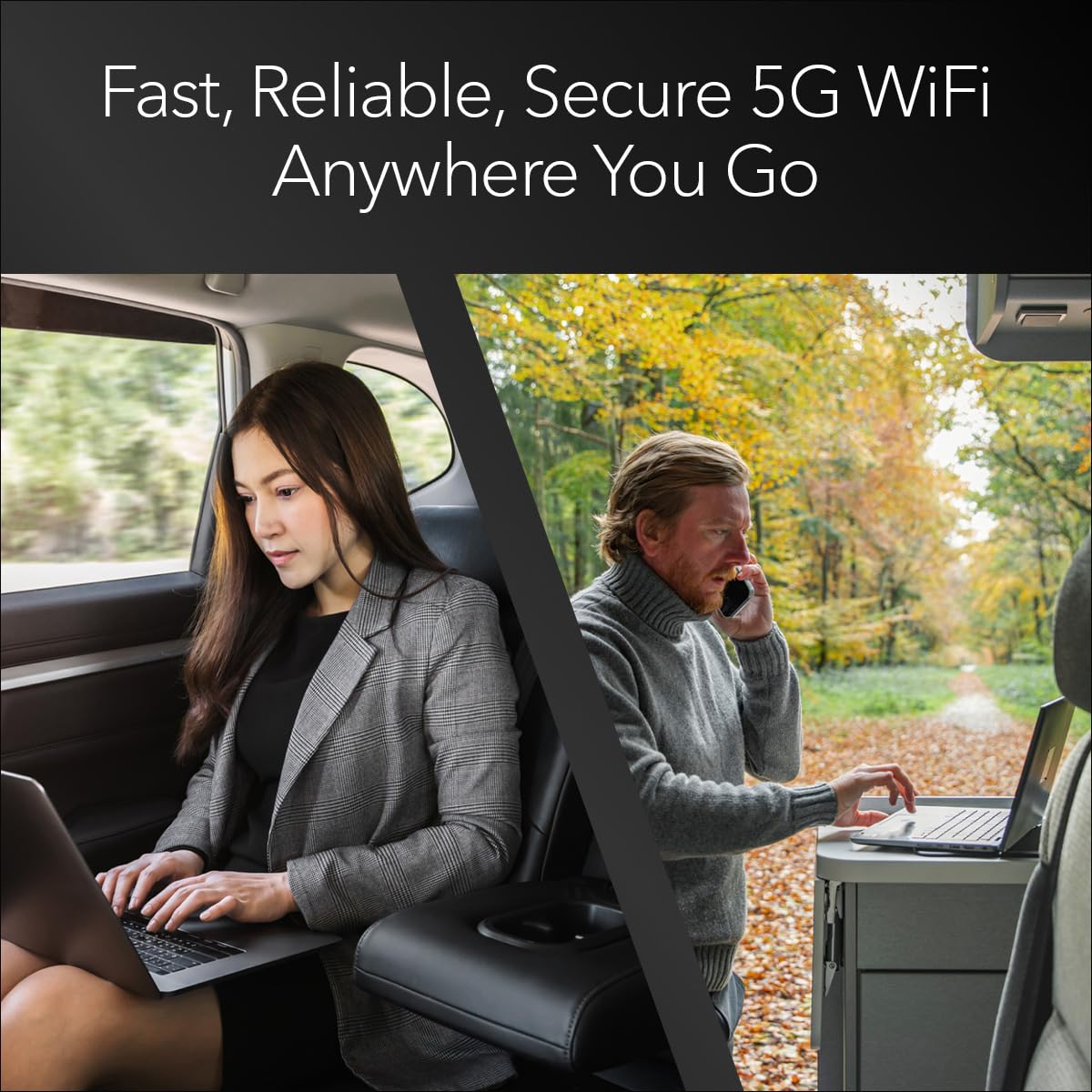 NETGEAR Nighthawk M6 Pro WiFi setup on the LCD screen for easy network management