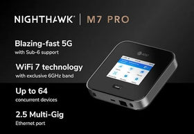 NETGEAR Nighthawk M7 Pro side ports highlight expandability for accessories
