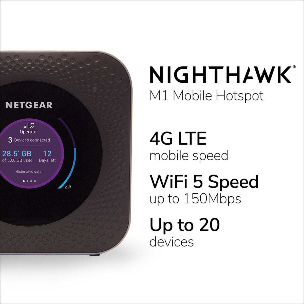 NETGEAR Nighthawk MR1100 unlocked SIM slot for GSM carriers and BYOD.
