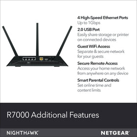 NETGEAR Nighthawk R7000 coverage map depiction for extended range