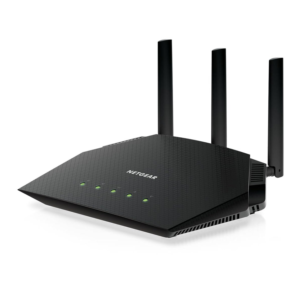 NETGEAR Nighthawk RAX36S front view shows a sleek router for a tidy home network