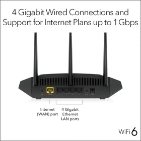 NETGEAR Nighthawk RAX36S in a living room supports seamless streaming and gaming