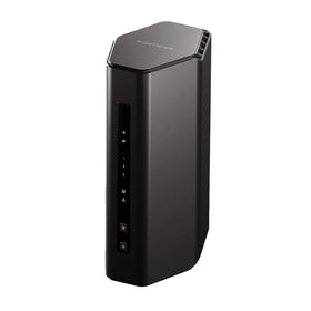 NETGEAR Nighthawk RS140 front view highlighting sleek design and fast WiFi 7 for gaming.