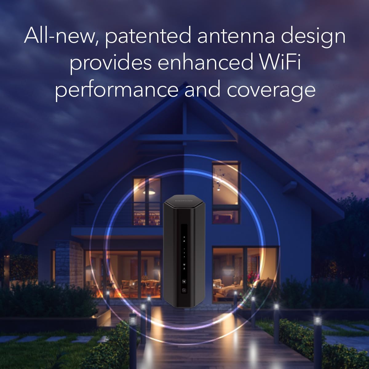 NETGEAR Nighthawk RS140 smart-home-compatibility demonstrates multiple devices connected.