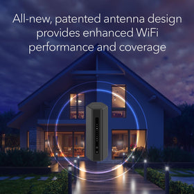 NETGEAR Nighthawk RS180 compact footprint fits neatly on a desk or shelf