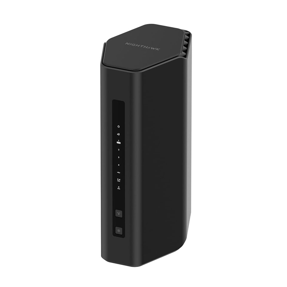 NETGEAR Nighthawk RS180 front view shows compact router designed for home WiFi