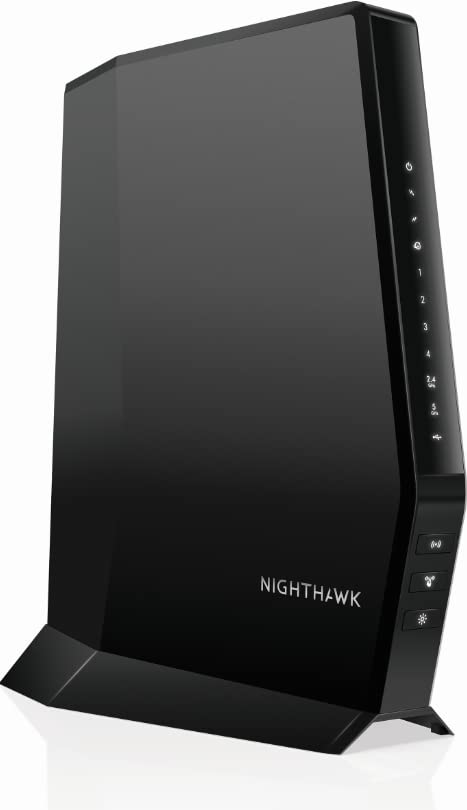 NETGEAR Nighthawk WiFi 6 cable modem router CAX30-100NAR for high-speed home internet and multi-device streaming
