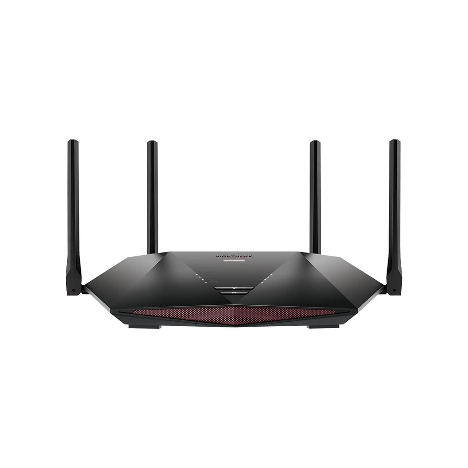 NETGEAR Nighthawk XR1000 front view showing compact gaming router design