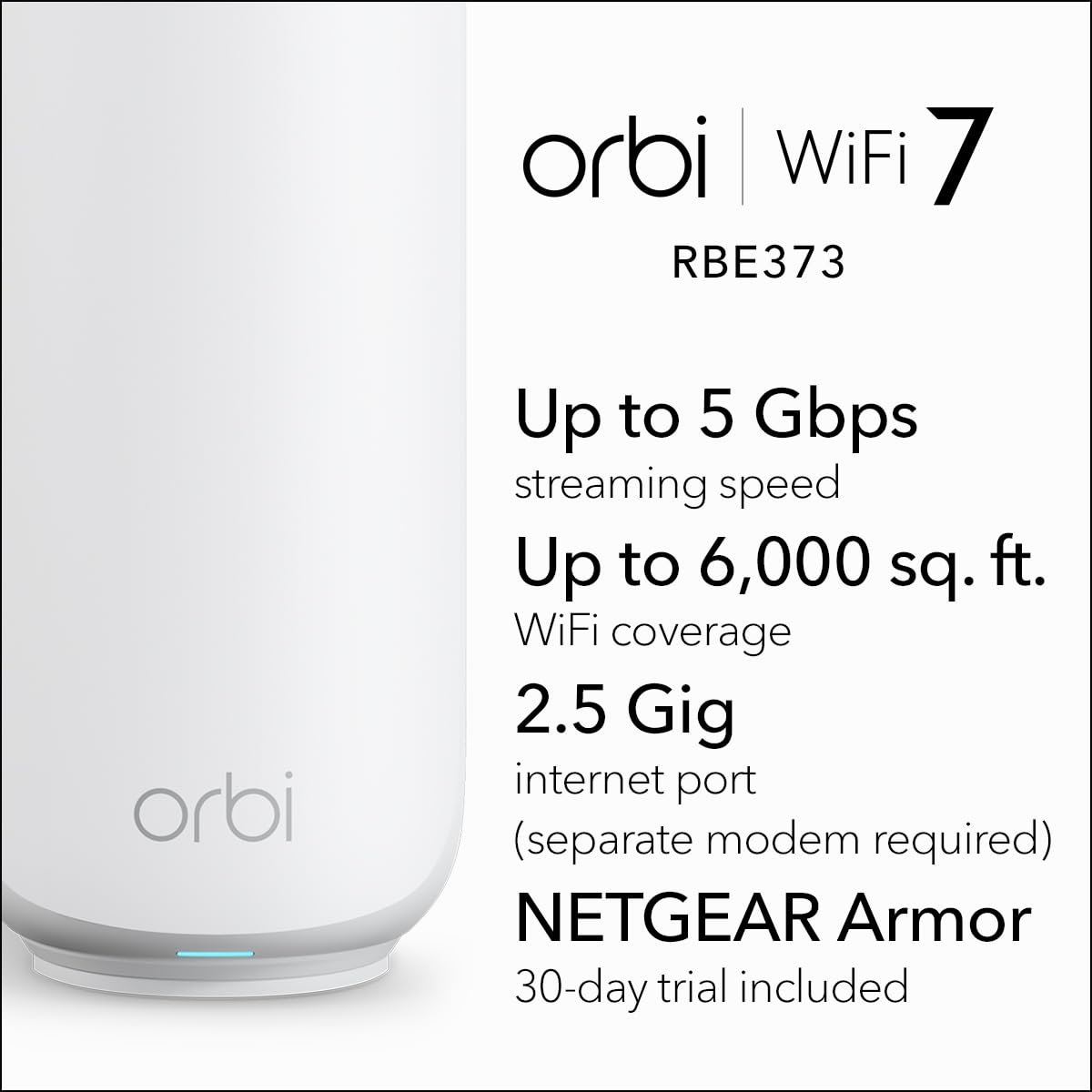NETGEAR Orbi 370 extender in living room boosts streaming across devices.