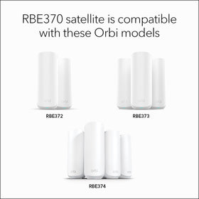 NETGEAR Orbi 370 setup button illustrating simple push-to-connect installation