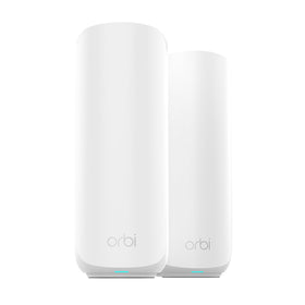 NETGEAR Orbi 370 router front view, compact design for whole-home coverage.