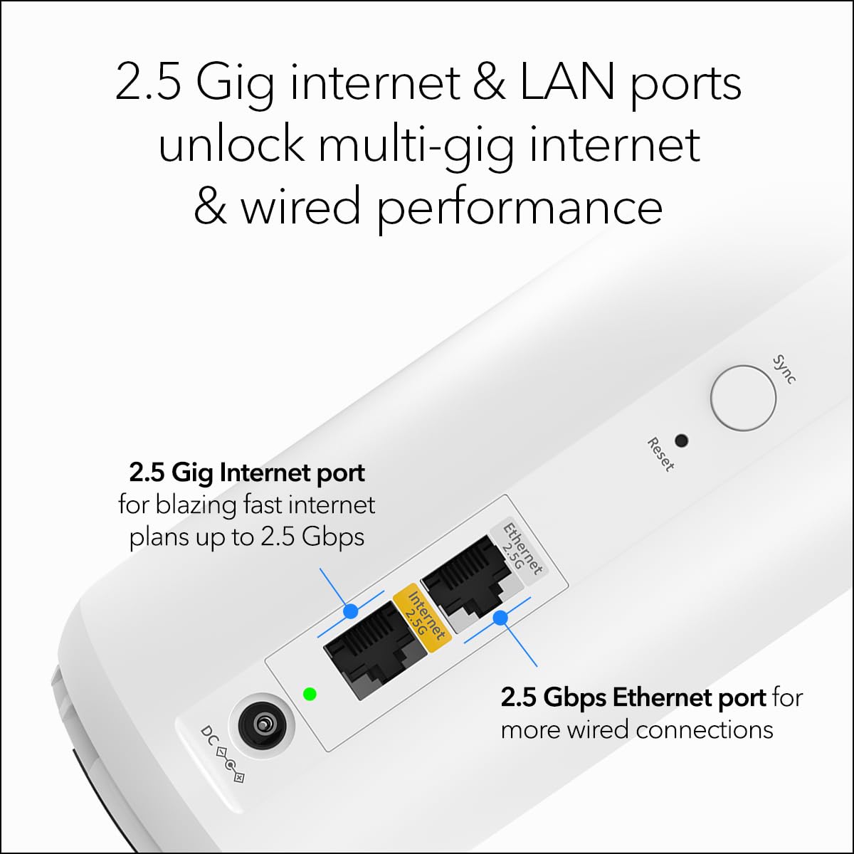 NETGEAR Orbi app setup screen showing quick, guided installation.