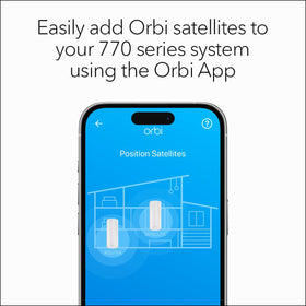 NETGEAR Orbi 770 setup process illustrates easy push-to-connect installation.