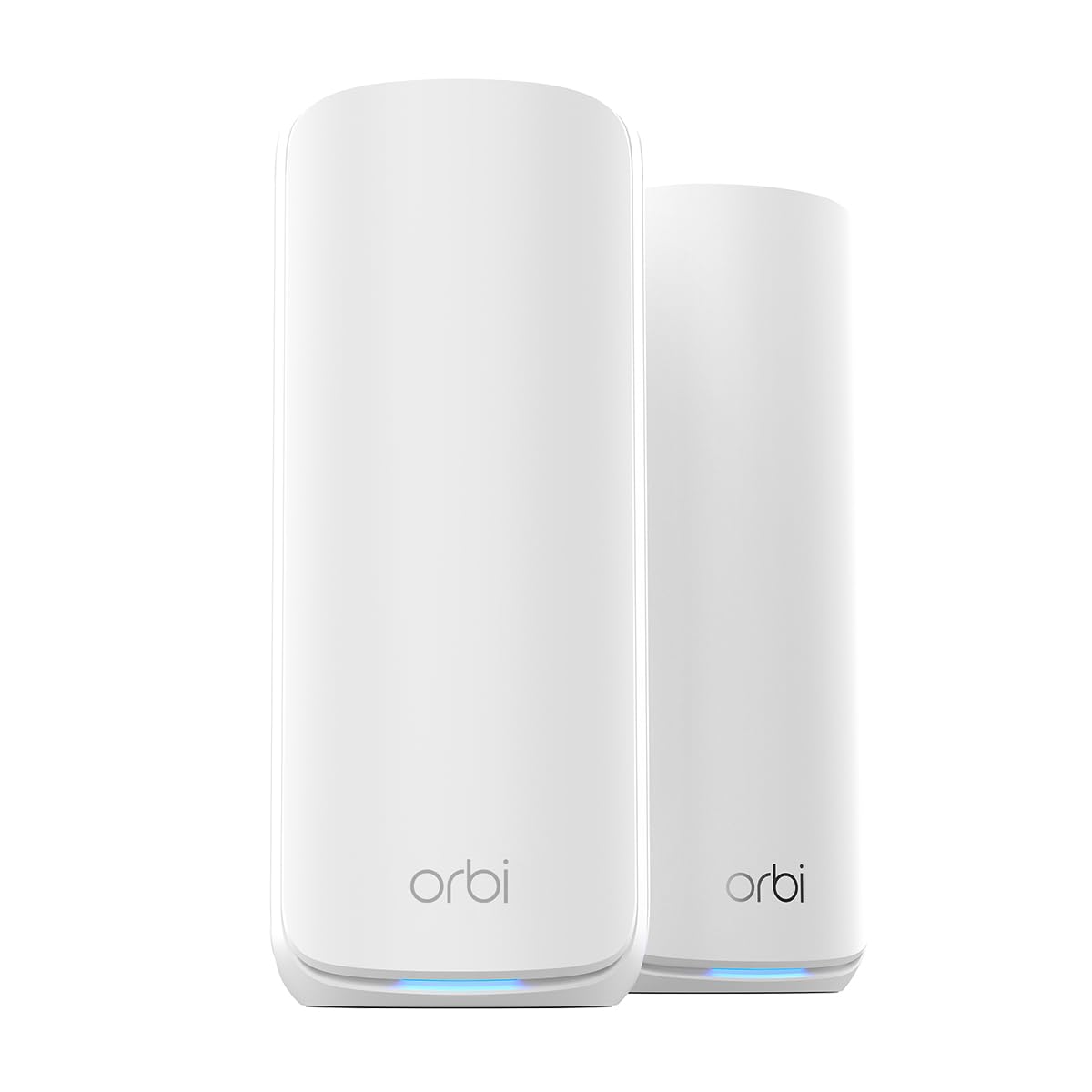 NETGEAR Orbi 870 router front view delivers fast WiFi 7 for whole-home coverage.