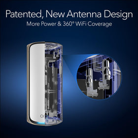 NETGEAR Orbi 970 armor security text highlights built-in protection features