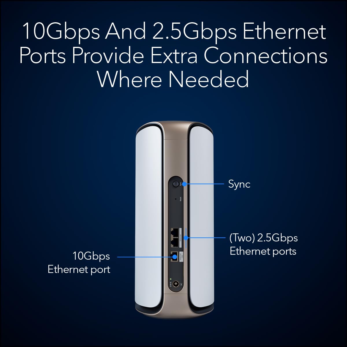 NETGEAR Orbi 970 satellite LED status indicators simplify setup