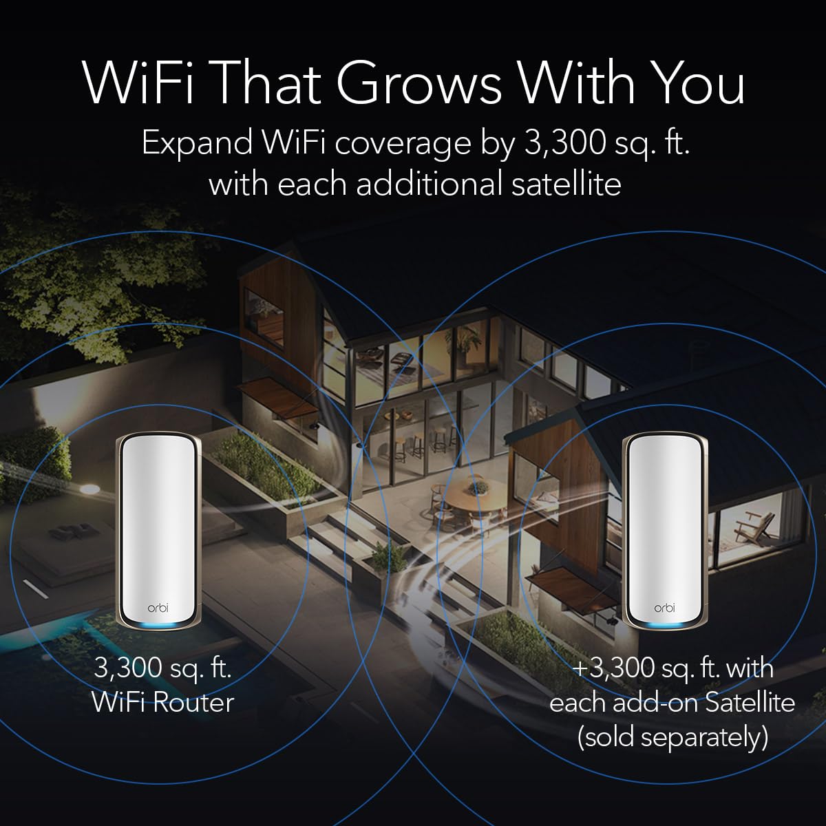 NETGEAR Orbi 970 Series satellite pairing demonstrates effortless mesh expansion.