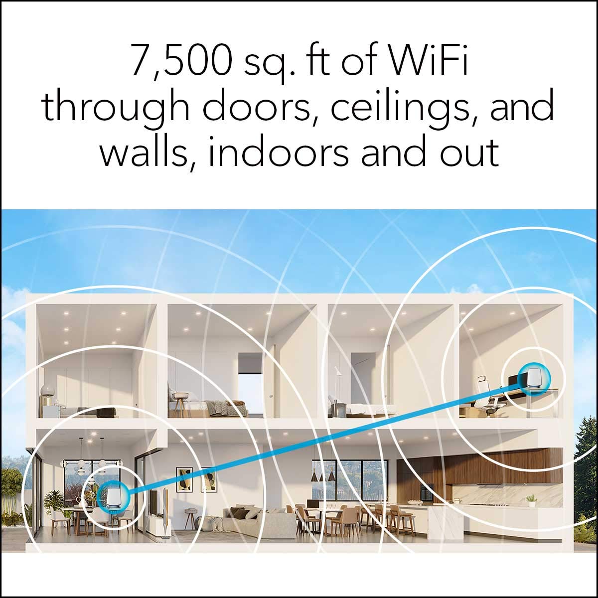 NETGEAR Orbi app setup makes configuration simple and quick.