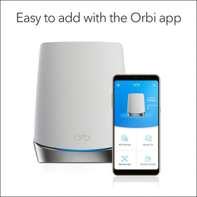 NETGEAR Orbi AX4200 renewed packaging confirming certified pre-owned status.