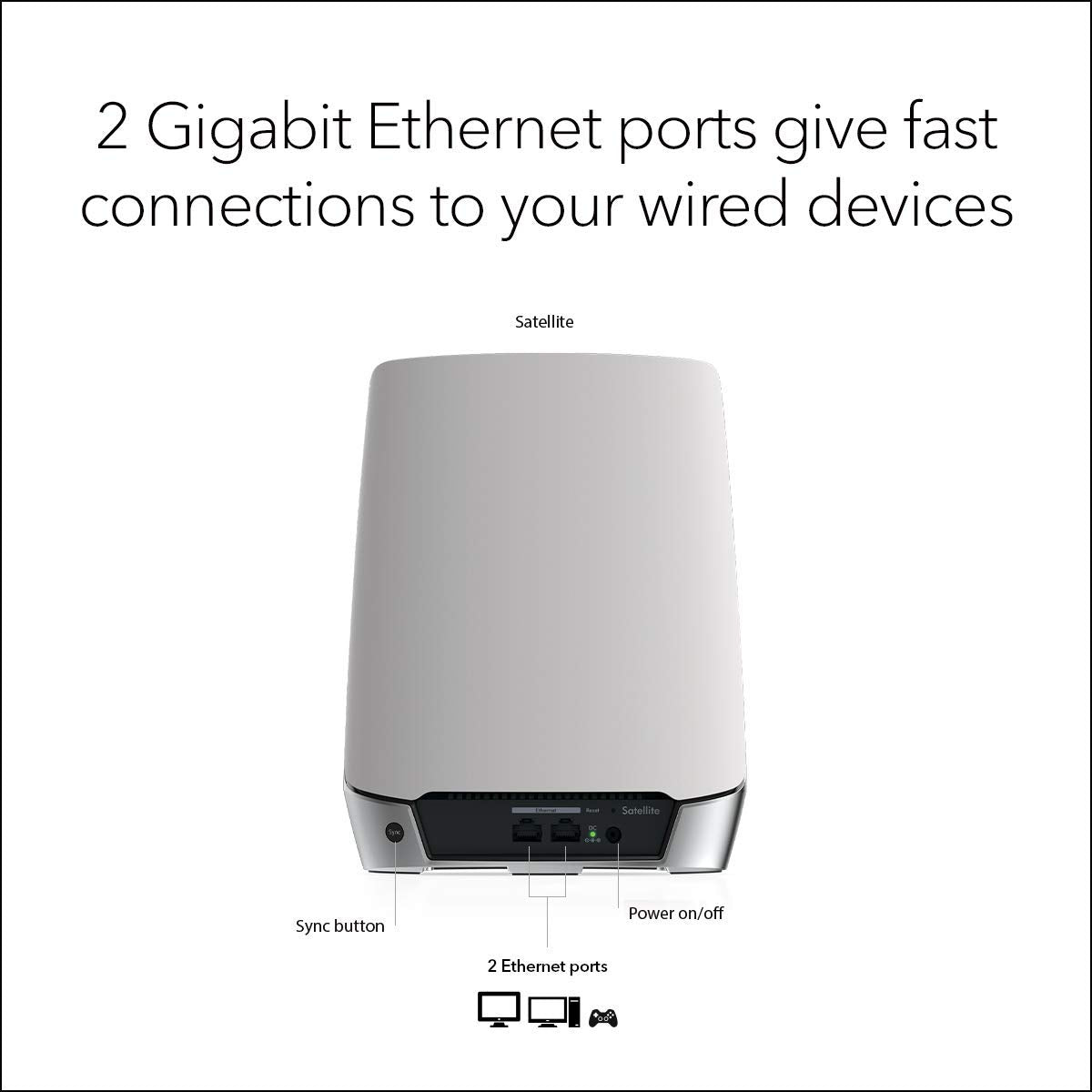NETGEAR Orbi AX4200 tri-band setup example for seamless mesh connection.