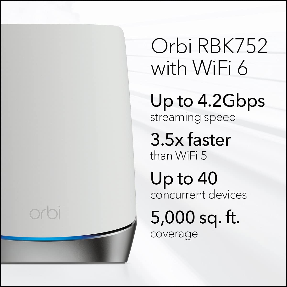 Orbi RBK752 satellite extending coverage to every room