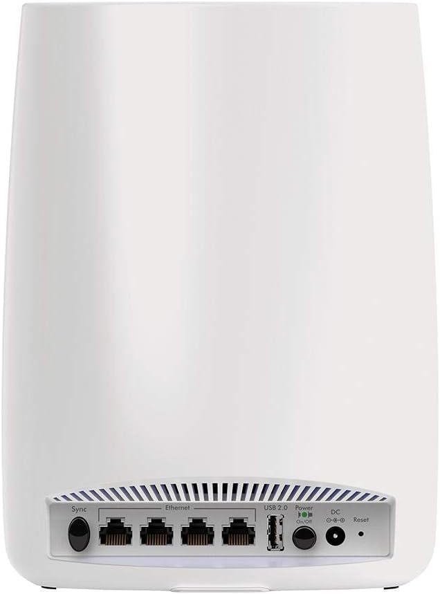 NETGEAR Orbi RBS50 satellite side antenna emphasizing strong coverage