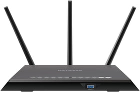 NETGEAR R7000P antenna setup emphasizes Beamforming+ for stronger signal