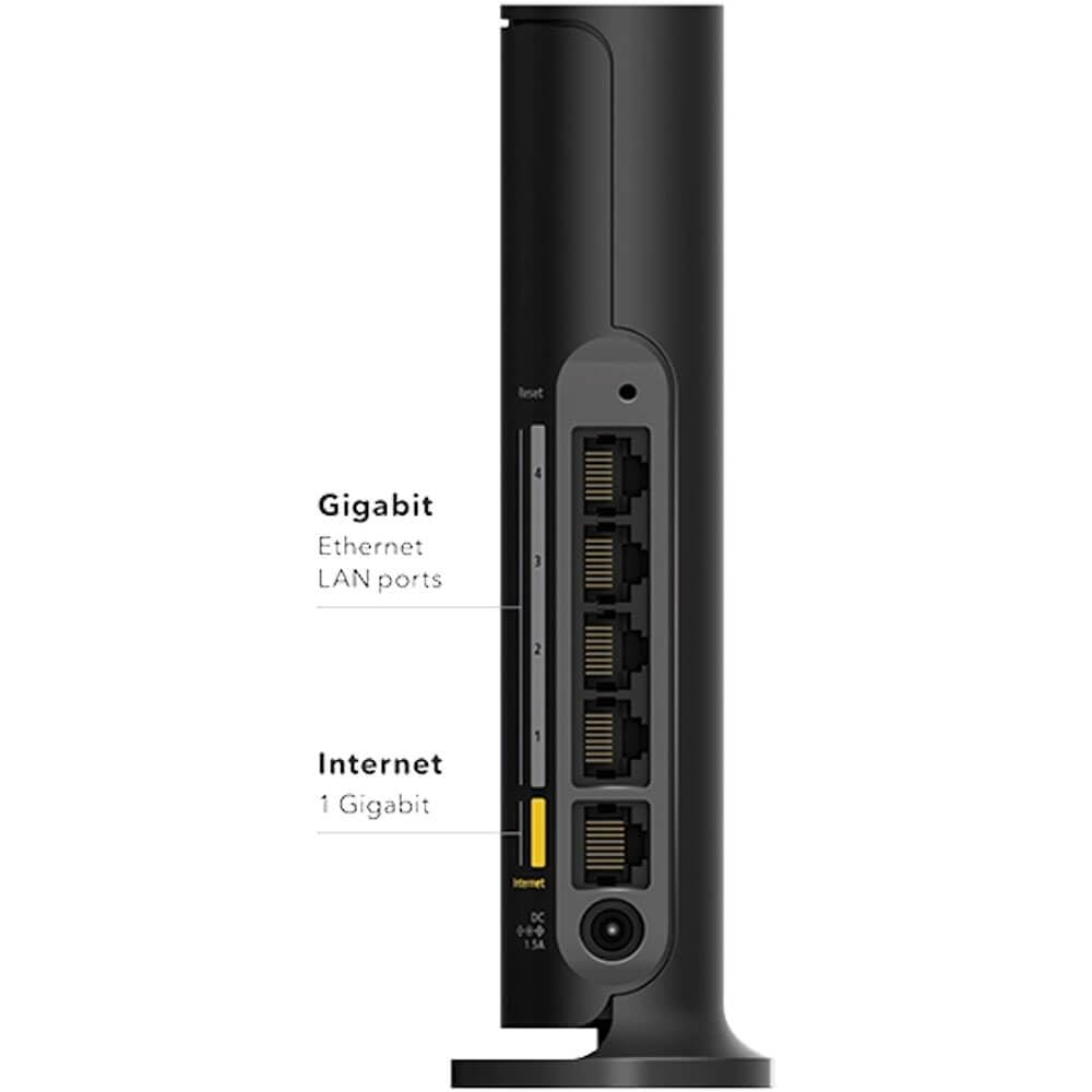 NETGEAR RAX9 placed in living room demonstrating wider home coverage benefit