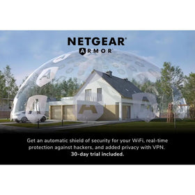 NETGEAR RAX9 top detail showing vents and antenna for better cooling performance