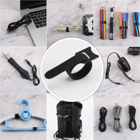 Nettbe black cable ties used in home office for neat desks.
