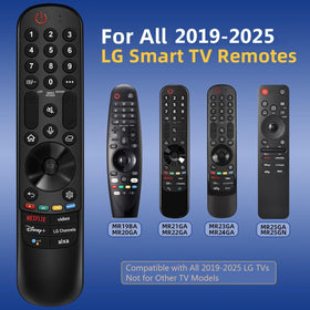 Nettech LG remote back view highlighting durable ABS shell