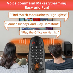 Nettech LG remote pairing step image highlights quick pairing with supported TVs.